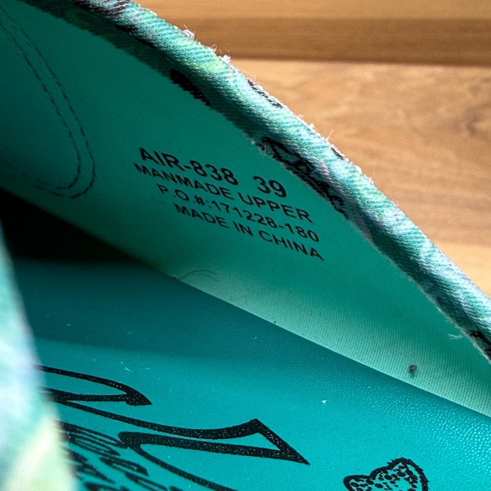 Alegria Airie Teal Paisley Sandals Womens 9 EU 39 Comfort Slide Vacation Resort - Picture 11 of 11